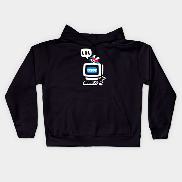 Computer Bug Kids Hoodie by obinsun